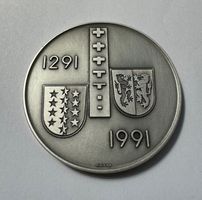 1991 Schützenmedaille Wallis 60 mm
