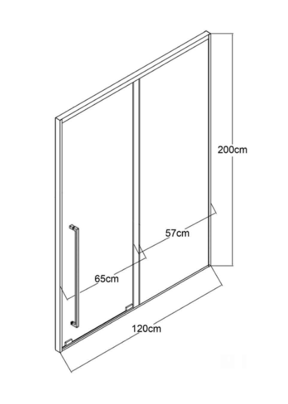 Duschen: Duschschiebetür Graphit 120x200cm - NEU – Neu und originalverpackt aus Bolligen von Casewise 4
