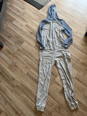 Pyjama 1 pièce gris et bleu YES OR NO