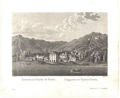 Locarno Aquatinta von Sperli 1839
