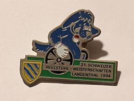 1 Pin Schweizer Rollstuhl Meisterschaften Langenthal 1994