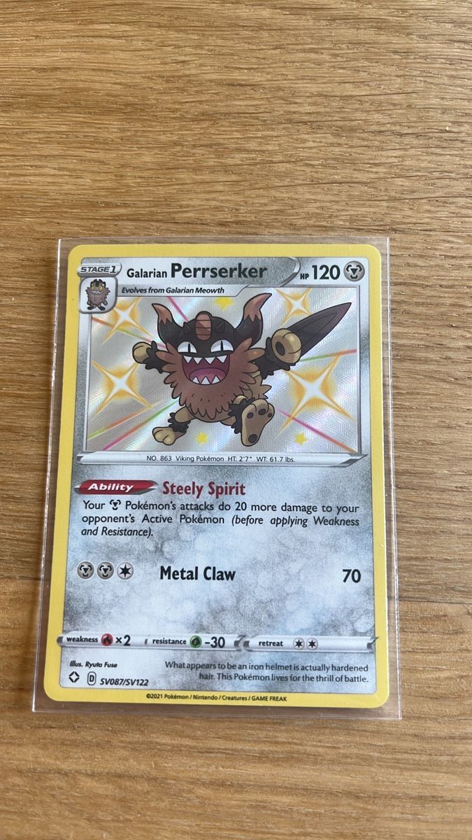 Pokémon Sammelbilder & Trading cards: Pokémon Shiny Galarian Perrserker  – Neu (gemäss Beschreibung) aus Killwangen von