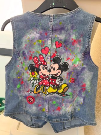 Unikat Jeans Gilet Grösse S Damen