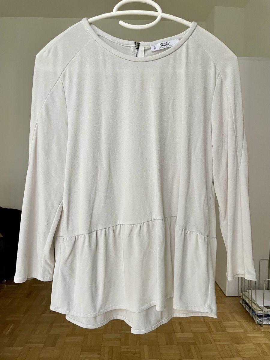 Mango Camicette: Elegante Mango Bluse in Weiss Grösse S – Usato da Zürich venduto da Carlajimena