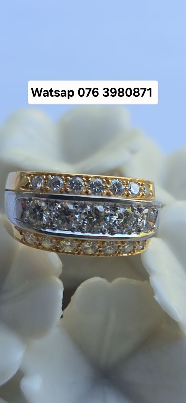 Anelli: Gold Ring 18karat Diamanten  – Nuovo (secondo la descrizione) da Effretikon venduto da rinuom01 9