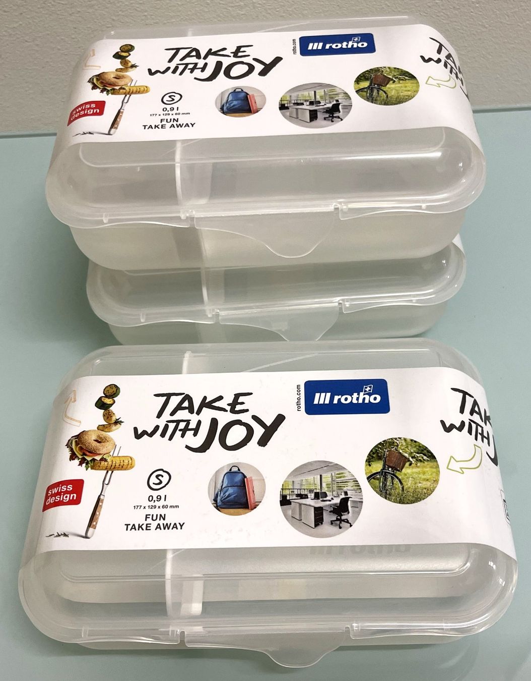 Rotho Behälter & Ähnliches: 3er Set Rotho - Fun Vesperdose 0,9l – Neu und originalverpackt aus Oftringen von Vucki