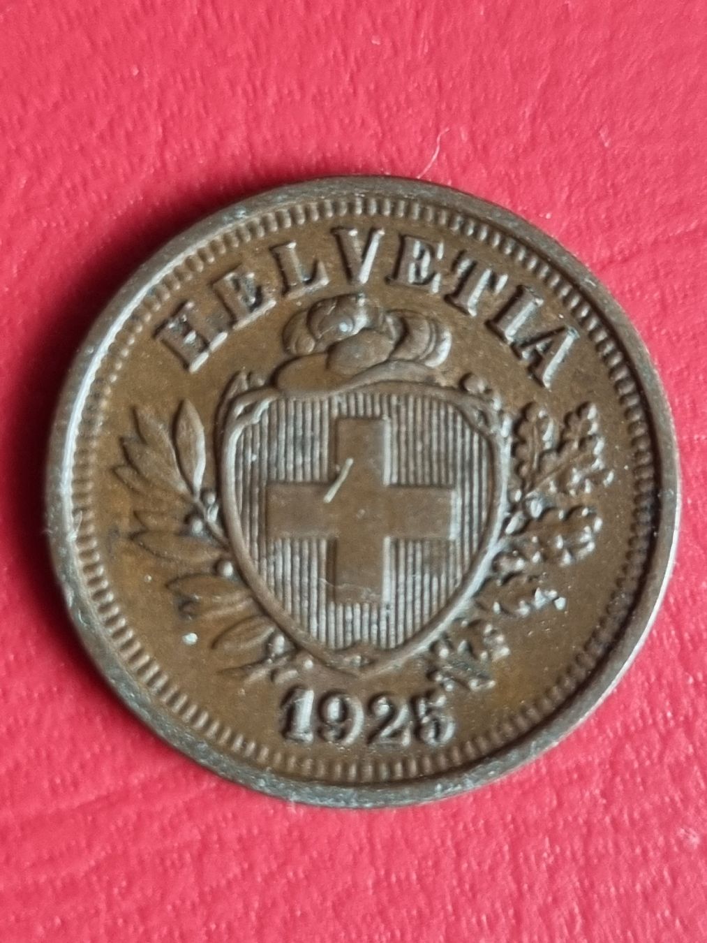Toutes les monnaies: 1 RAPPEN SCHWEIZ - JAHR 1925 – D'occasion à Heimenschwand par rog_p7h9