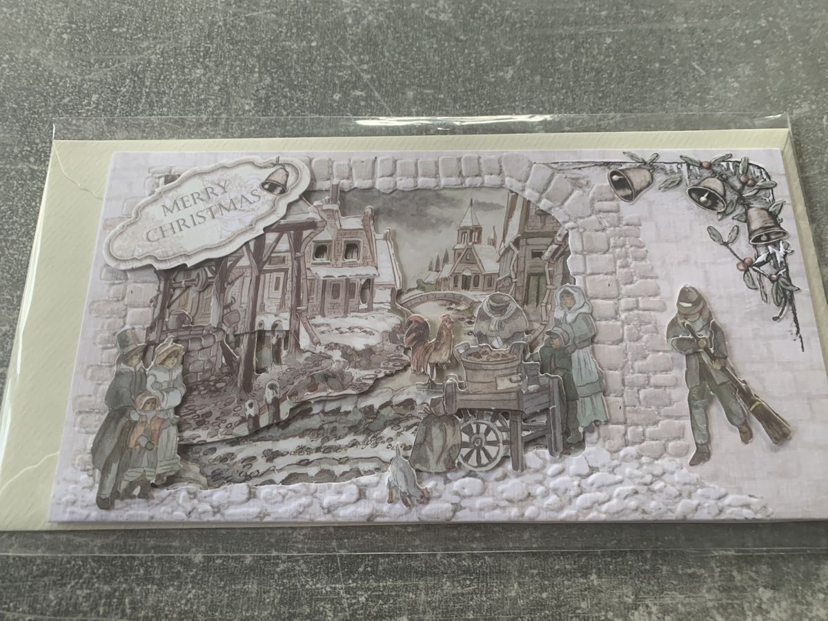 Karten: 3D-Karte Weihnachten – Neu und originalverpackt aus Amriswil von SCHLOSSGEISTLI