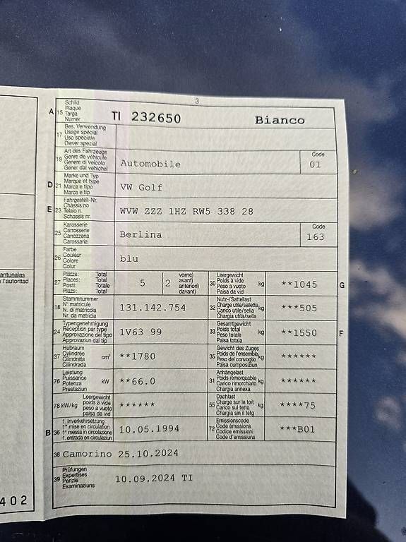 Autos: Vendo Vw Gol  – D'occasion à Bellinzona par ele_ryh2 8