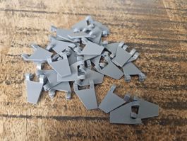 lego 44676 lot de 30 pièces Dark Bluish Gray Flag 2 x 2