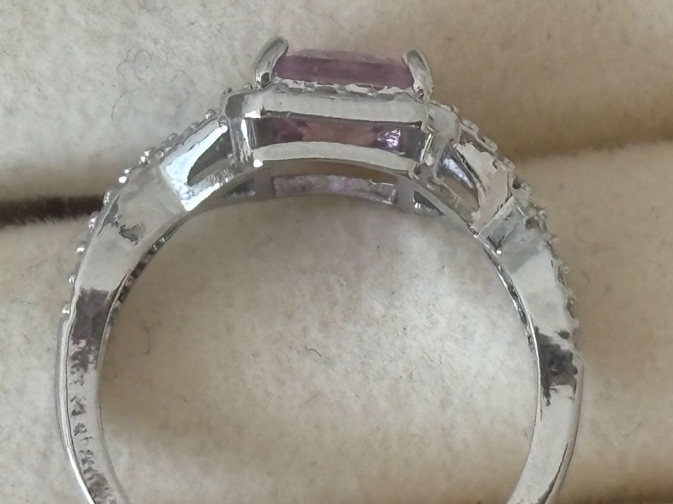 Ringe: Luxus Elegante Gr.19/9 Ring Farbe: Silber/Rosa – Neu (gemäss Beschreibung) aus Biel-Bienne von Roserosse13 3