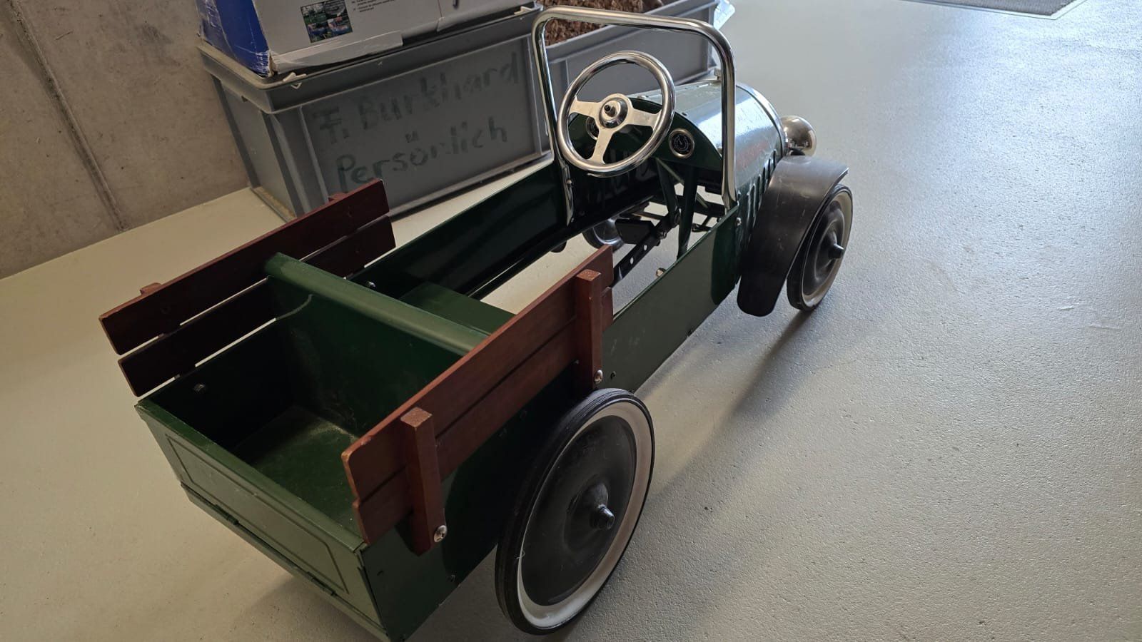 Veicoli per bambini: Tretauto Oldtimer 1939 grün gut erhalten – Usato da Turbenthal venduto da Raschka65 3