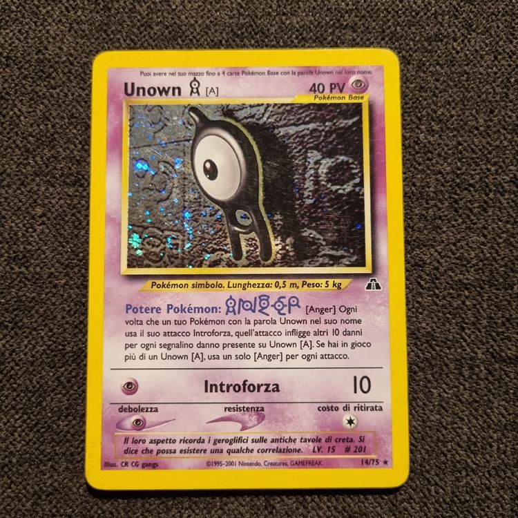 Unown Holo 14/75 - Neo Discovery - Pokemon (Gebraucht) in Bioggio für ...