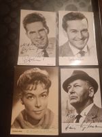 Schauspieler Mix - 4 signierte alte  Autogrammkarten - Set