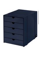 USM-Meuble de rangement 5 tiroirs bleu marine