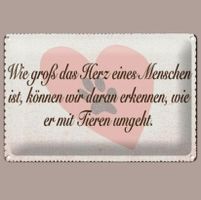 🔥 HERZ FÜR TIERE Blechschild 🎀 12x18cm OVP 🔥