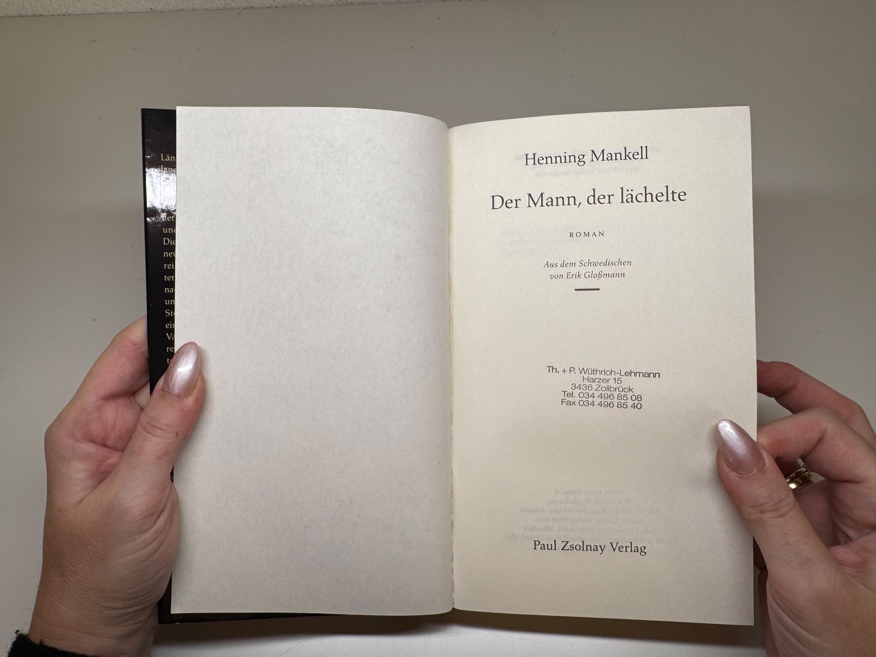 Libri: ROMAN: Henning Mankell, Der Mann, der lächelte – Usato da Grosswangen venduto da Deutsche_Romane 2