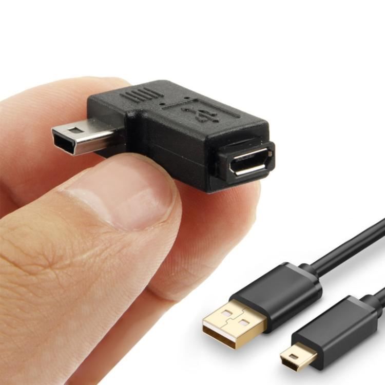 Unità & Adattatore: 90-Grad-Micro-USB-zu-Mini-USB-Adapter (s – Nuovo e nell'imballaggio originale da Aesch BL venduto da Elektronik_Laden 1