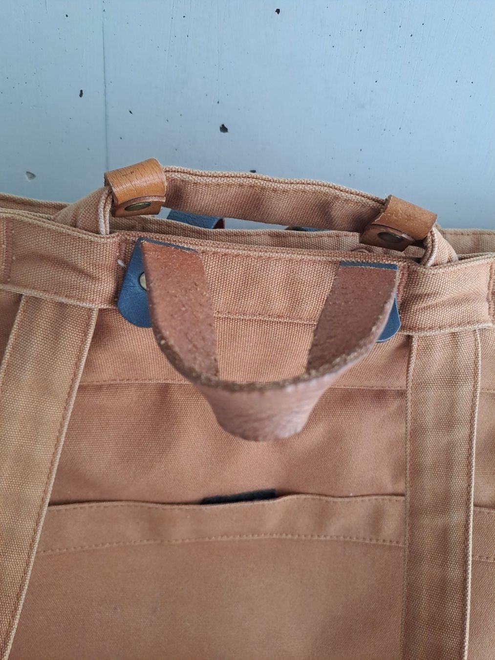 Ta Tha Ta Zaini: Rucksack Ta.Tha.Ta Canvas Leder cognac – Usato da Effretikon venduto da mjumju 3