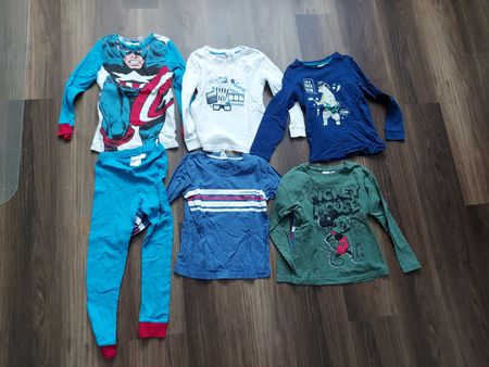Pyjama Langarmshirts Grösse 122