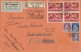 1. Afrikaflug Mittelholzer (Etappe Zürich - Athen) 1926