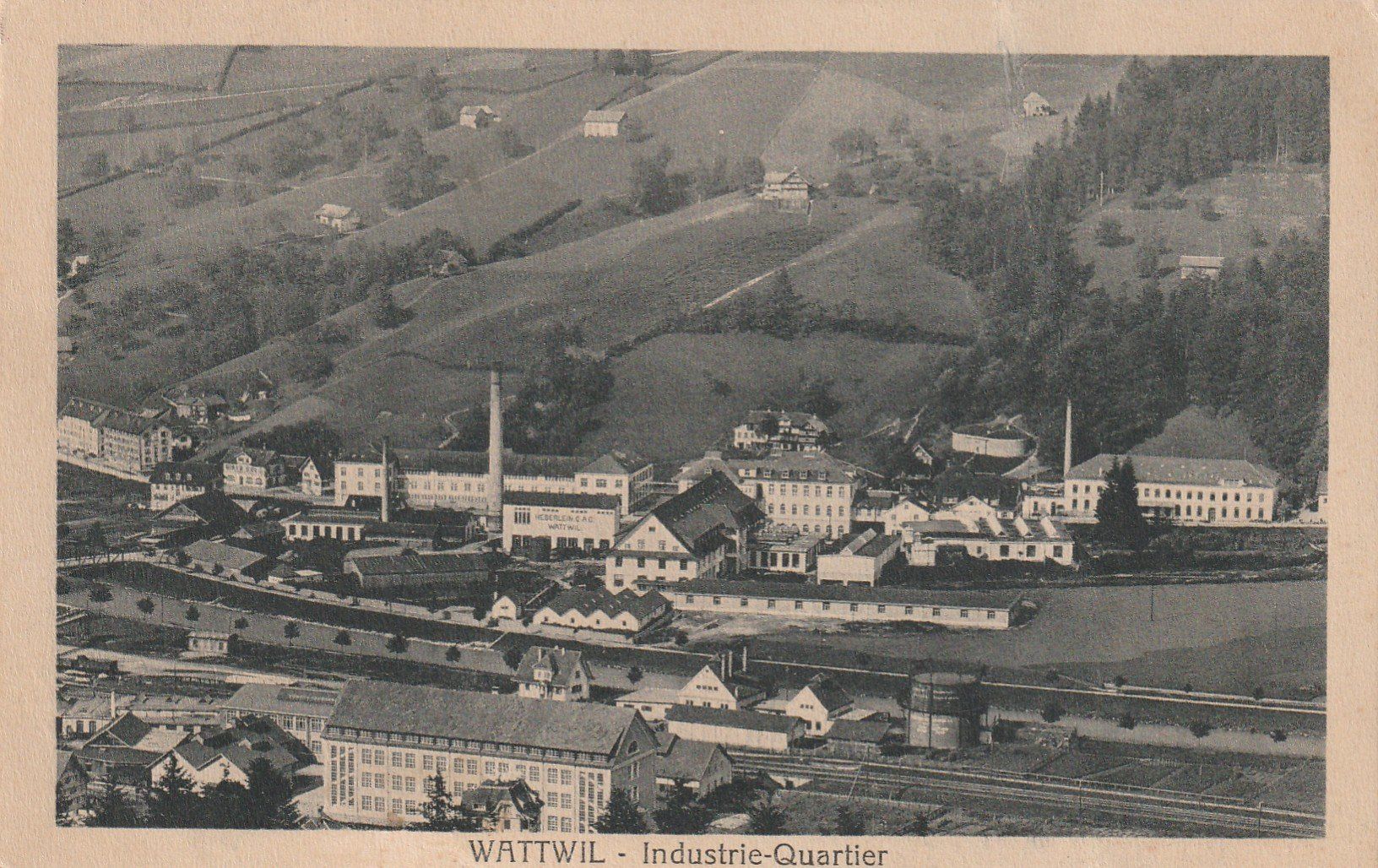 Cartoline postali: Wattwil Industrie-Quartier – Usato da Rorschacherberg venduto da fratovi2