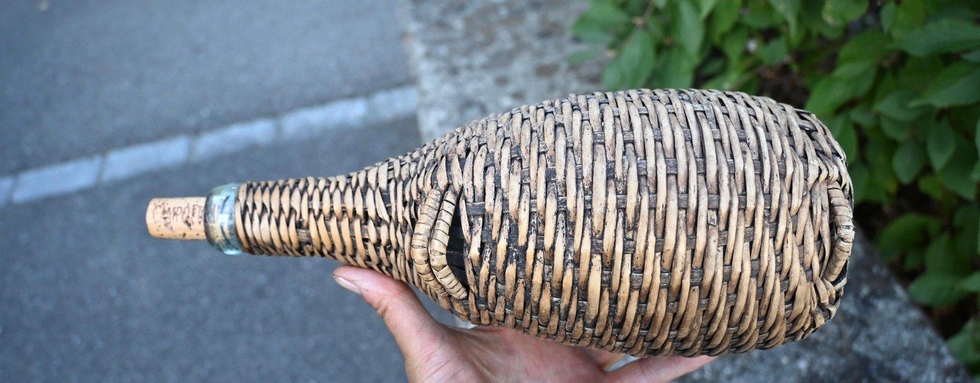 Bottiglie: antike Korbflasche Höhe ca. 29cm – Usato da Pfaffhausen venduto da mono_rec 5