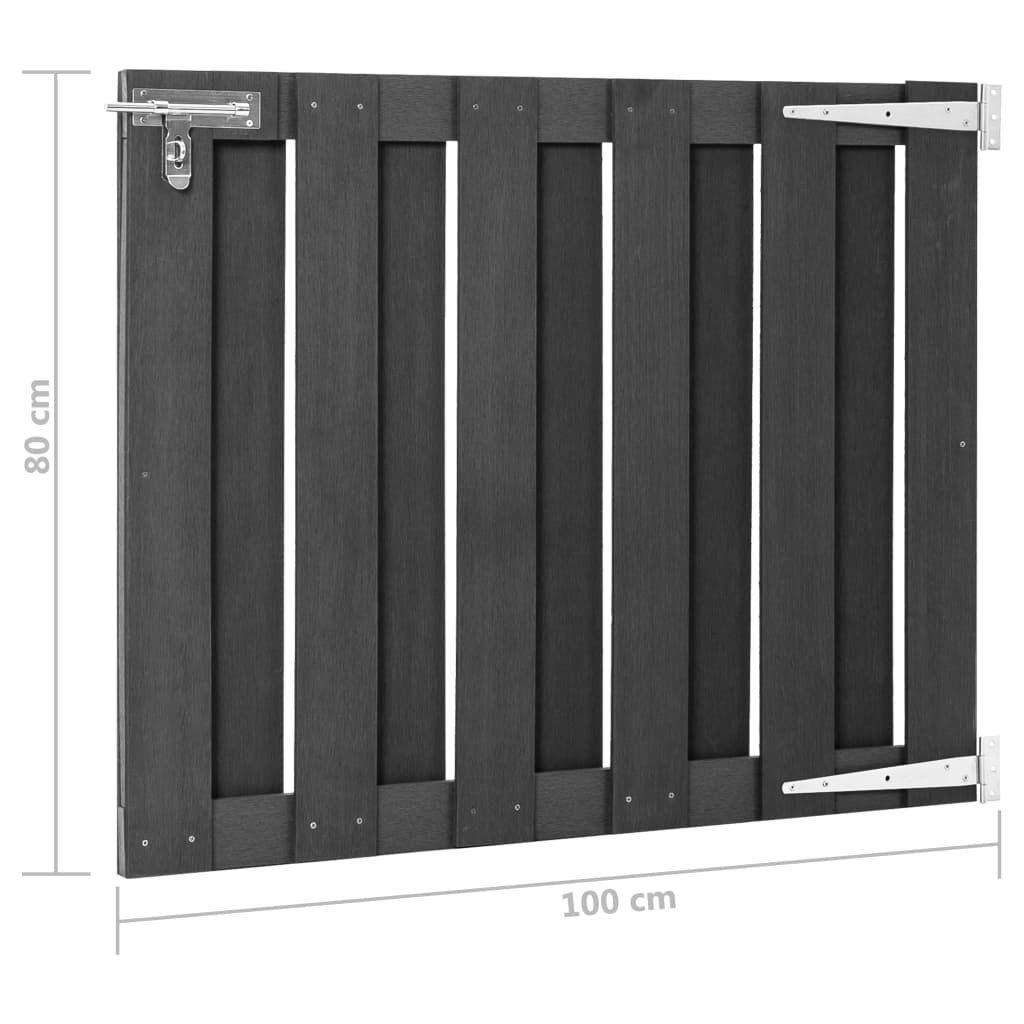 Porte: Gartentor WPC 100 x 80 cm Grau – Nuovo e nell'imballaggio originale da Zug venduto da Cheap-Shop 3