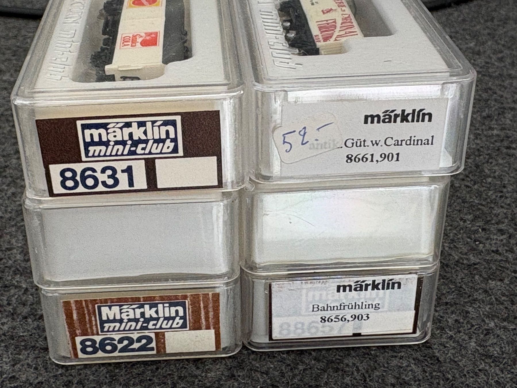 Märklin Modellini di ferrovie: 6x Marklin Z Guterwagen – Nuovo (secondo la descrizione) da Hauterive NE venduto da eriamch 1