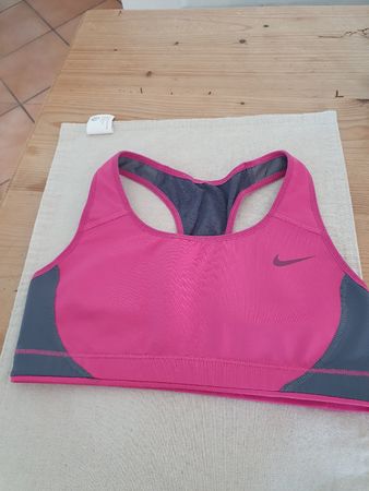 Nike Sport BH pink/grau, Grösse XS Idealer Halt!
