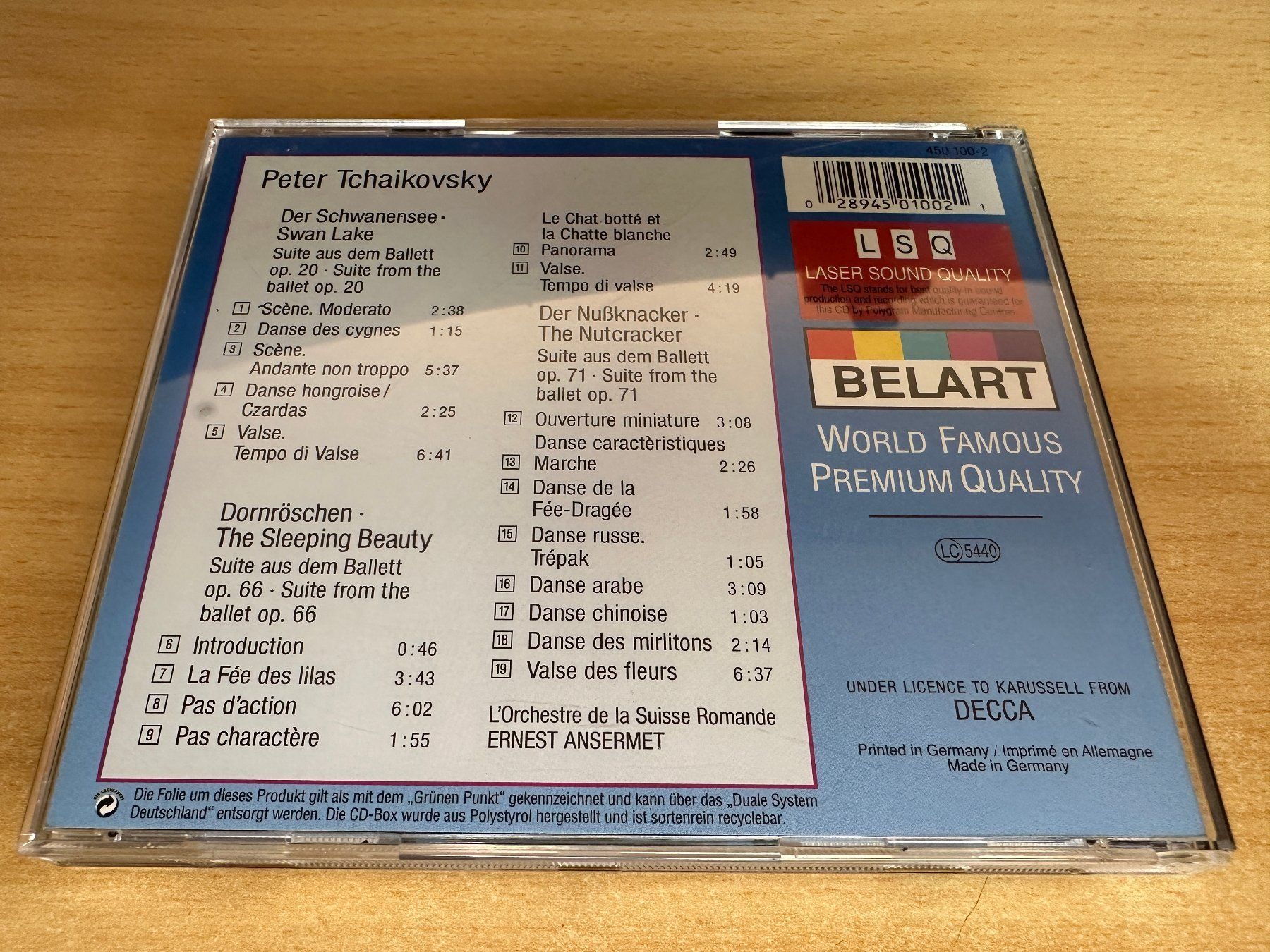CD: S7 Tchaikovsky – Schwanensee-Dornröschen-Nussknacker – Usato da Rikon im Tösstal venduto da Alpenmutz 1