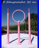 ETAGERE RING   ROSA PINK STANGENSET FÜR  3-LAGIGE ETAGEREN