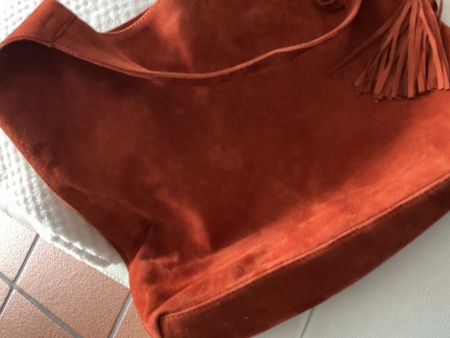 Hallhuber Tasche Wildleder orange