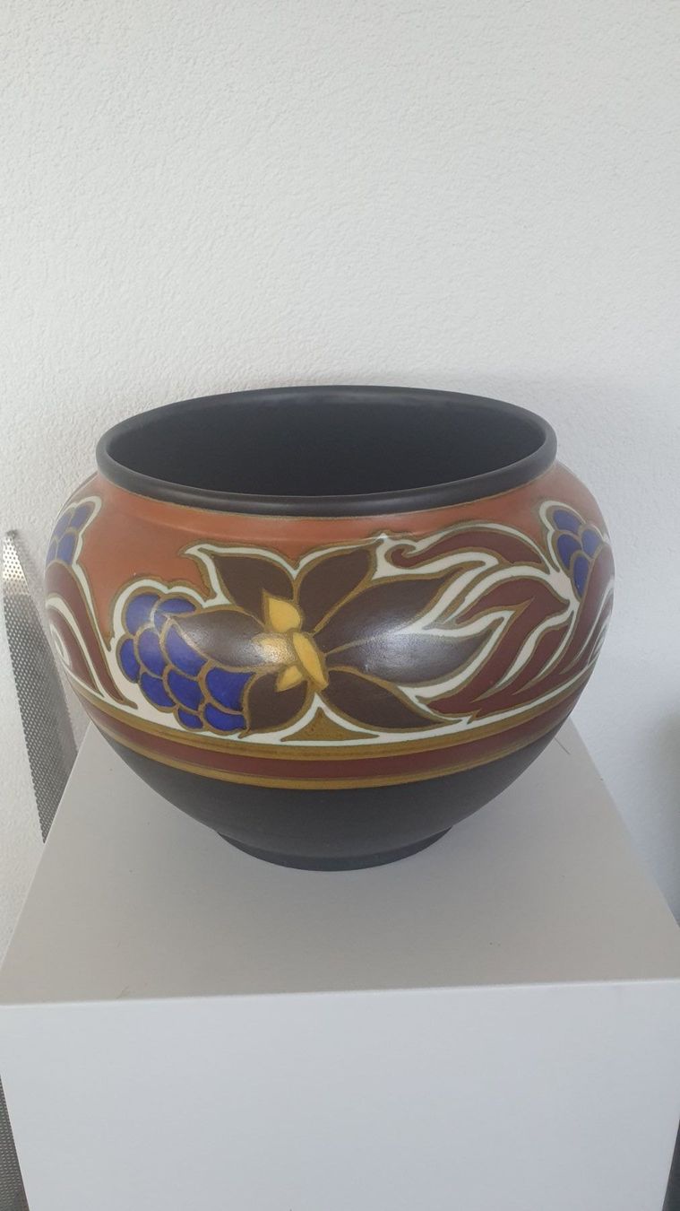 Vasi per fiori: schöne Vase oder Übertopf Plazuid Gouda Holland – Usato da Nuglar venduto da Tassy0