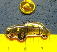 OLDTIMER AUTO PIN GLASIERT GOLDIG