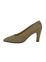 Stuart Weitzman Woven Lame Pump EU 38 Metallic