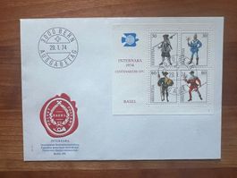 FDC 1974 Internaba Block  (V981)