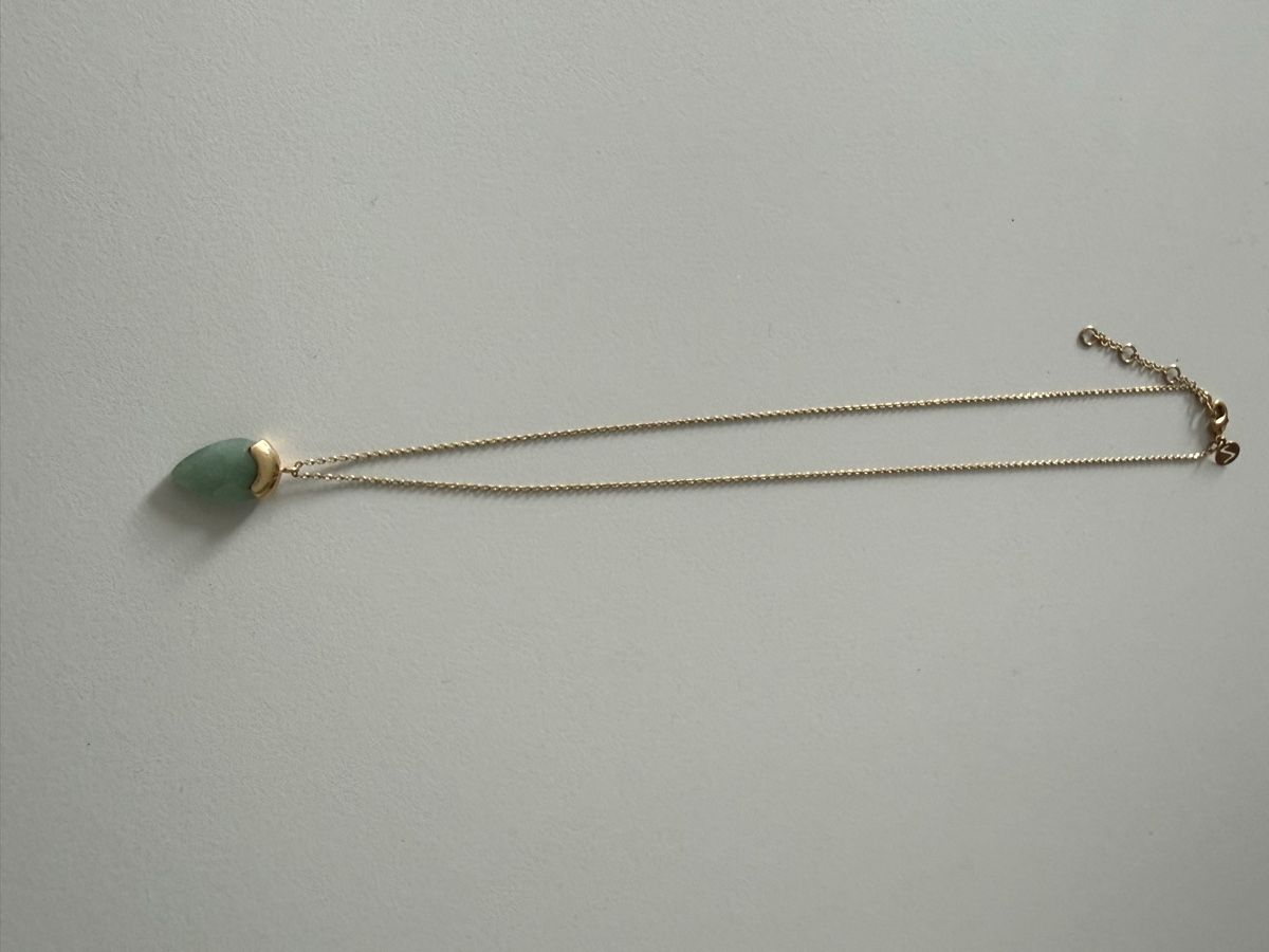 Catenine: Kette goldfarben mit Jade Stein Accessoires  – Nuovo (secondo la descrizione) da Stansstad venduto da InStyle8 2