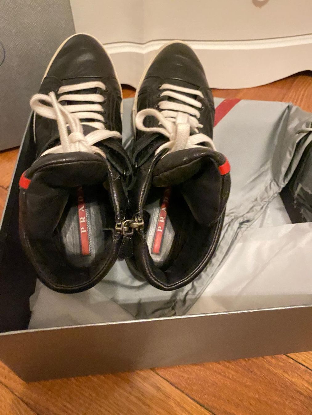 Prada Scarpe da donna: Prada Sneaker Leder – Usato da Zürich venduto da VicParis5 6