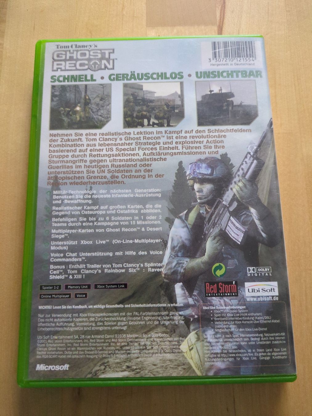 Microsoft Giochi: Ghost Recon - Xbox - Deutsch – Usato da Genève venduto da ims1 2