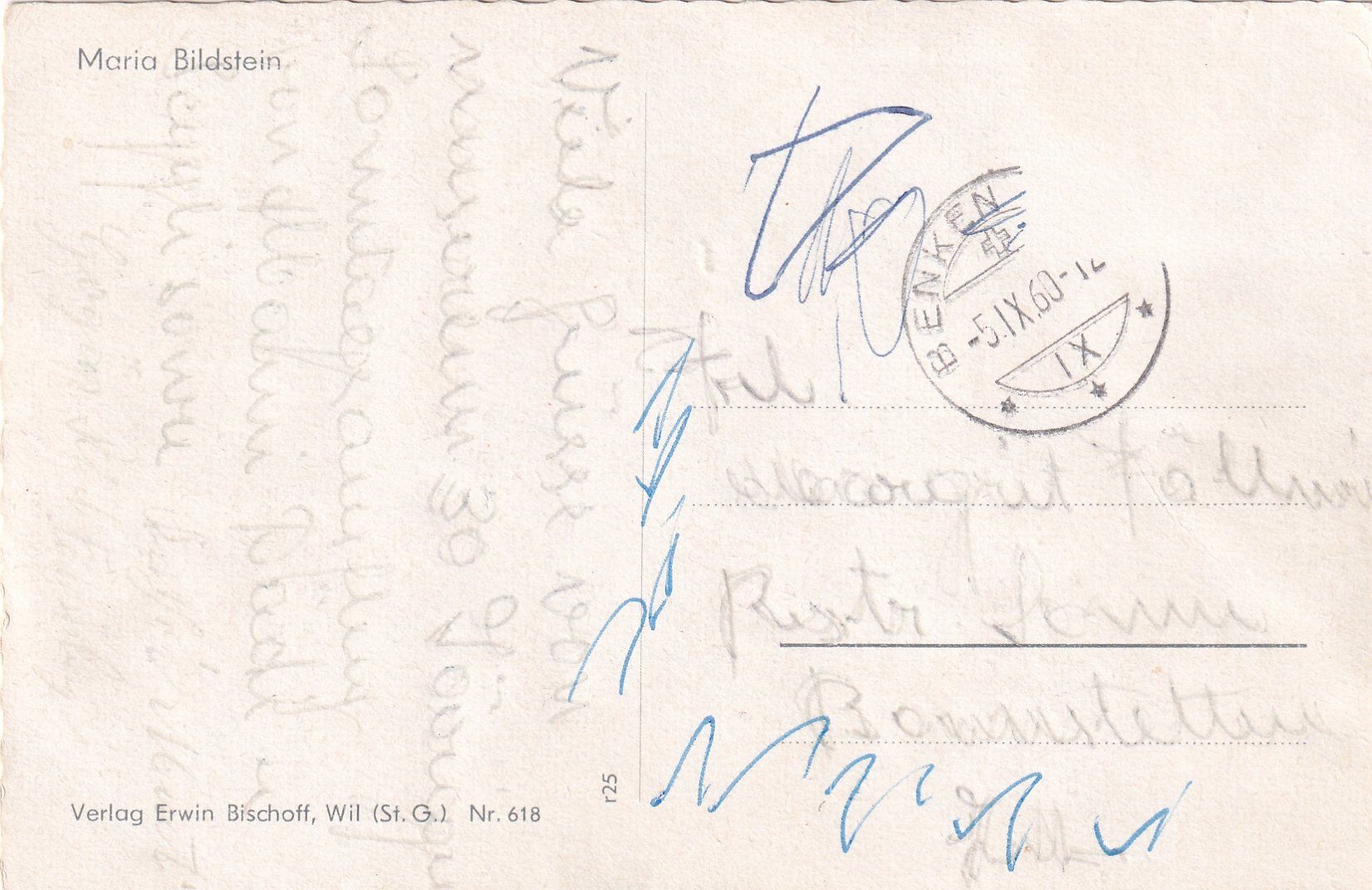 Cartoline postali: Benken - Maria Bildstein /ay – Usato da Hombrechtikon venduto da Rudolf07 1
