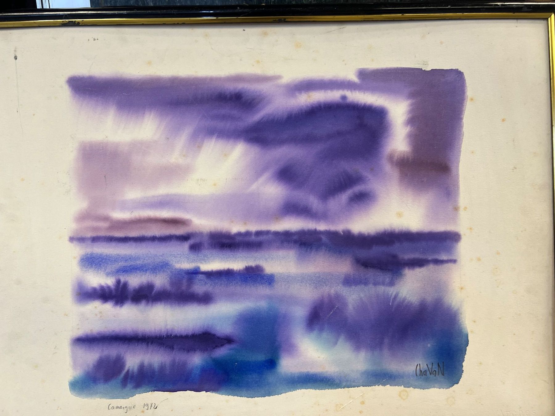 Dipinti: PEINTURE ORIGINALE SIGNÉE GILBERT CHAVAN DATÉE 1972 – Usato da Genève venduto da Qanil77 5