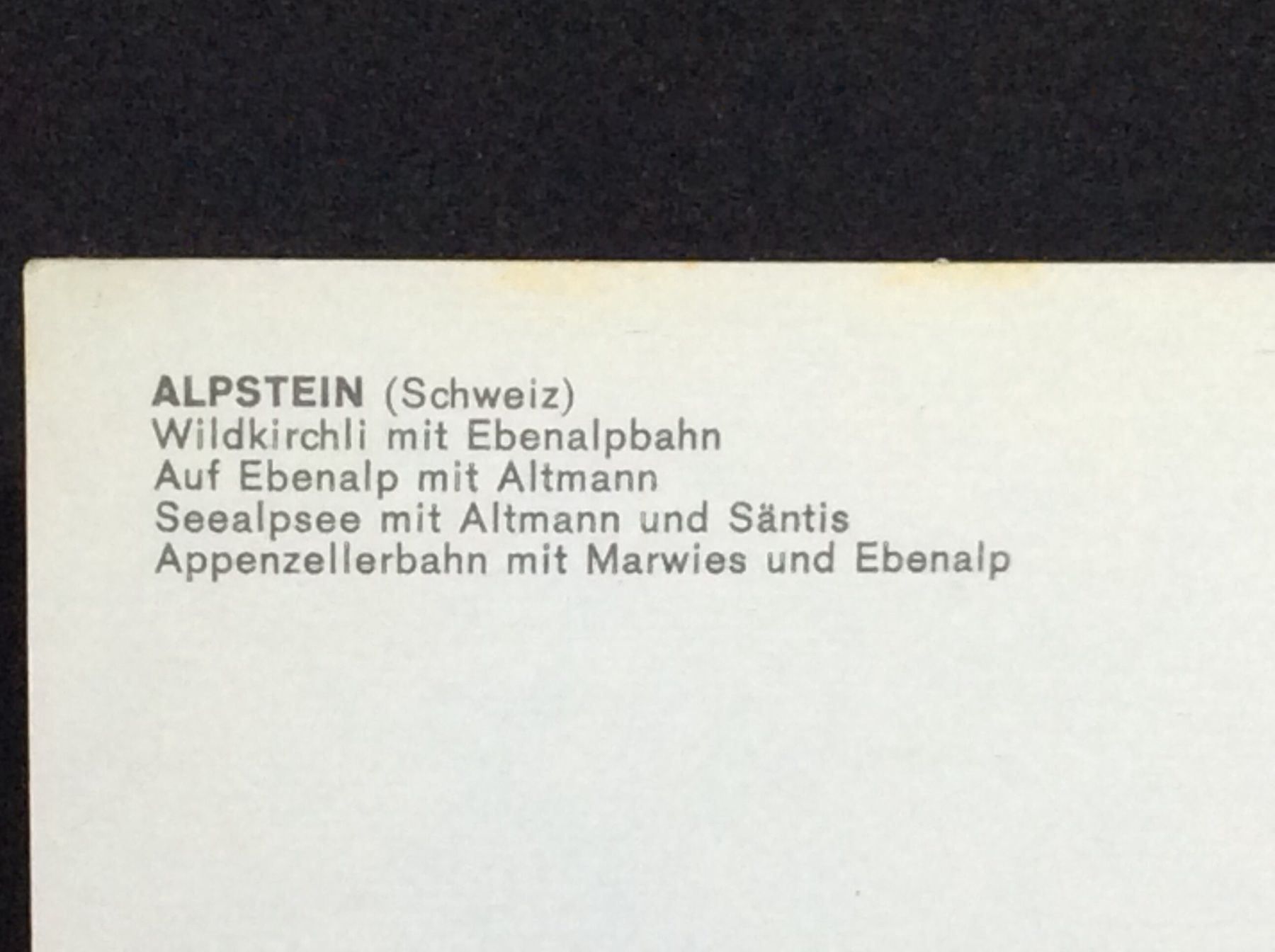 Cartes postales: Alpstein – D'occasion à Widnau par Brusi9 2