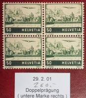 MA325) F19.2.01, Abart Doppelprägung postfrisch Kt. 260.-