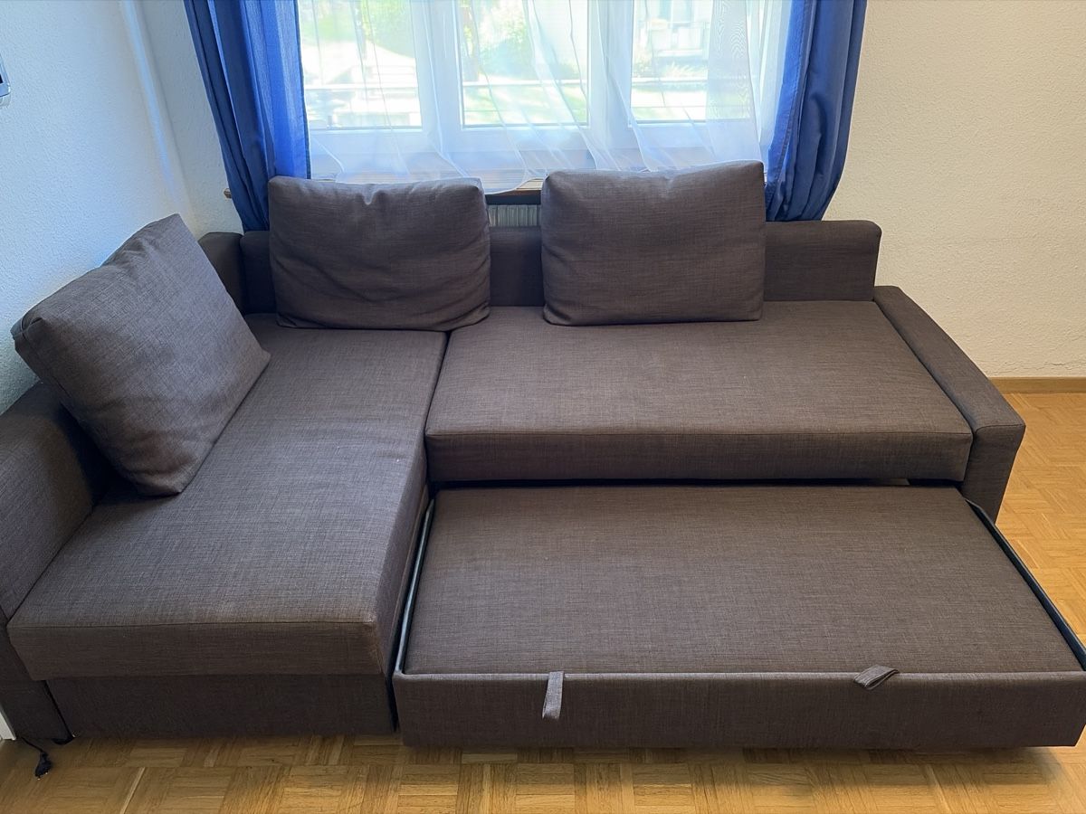 Divani: FRIHETEN Ecksofa braun mit Bettfunktion und Stauraum – Nuovo (secondo la descrizione) da Bern venduto da Motobikemaetu 1