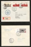 1943/1944 : 2 CH Flugpost Briefe