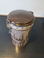 HERMET Kaffeedose Scherenschnitt Vintage Schweiz Dose Blech