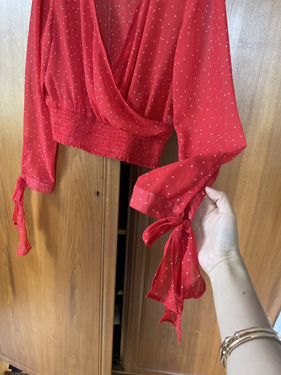 Camicette: Red Polka Dot Blouse – Usato da Zürich venduto da hsi_tl5c 3