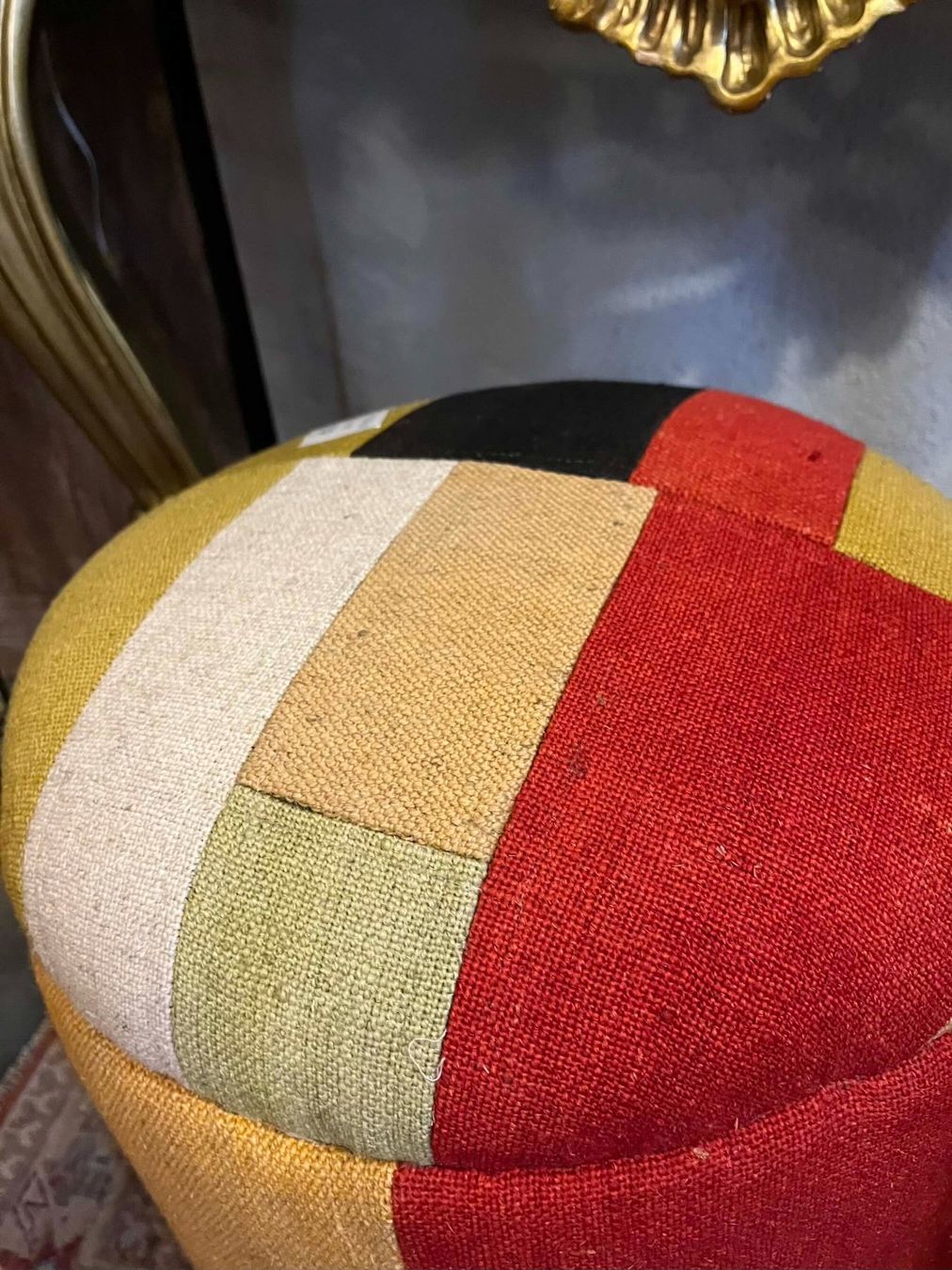 Hocker: Kelim-Hocker im Patchwork-Design | LIQUIDATIONSVERKAUF – Neu (gemäss Beschreibung) aus Zürich von Hnikbay 2