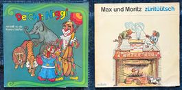 2 LPs Mundart Kult 1970s - De chli Niggi + Max und Moritz